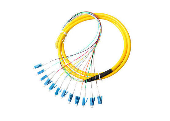 Kabilitas Tinggi UPC Lc Pigtail Single Mode, Yellow LSZH Out Jacket Cord Pigtail pemasok