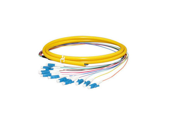 Kabilitas Tinggi UPC Lc Pigtail Single Mode, Yellow LSZH Out Jacket Cord Pigtail pemasok