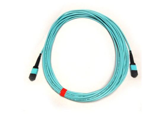 OM3 50/125 Multimode Fiber Patch Cord, Kabel Trunk Kabel Optik Untuk Jaringan FTTX pemasok