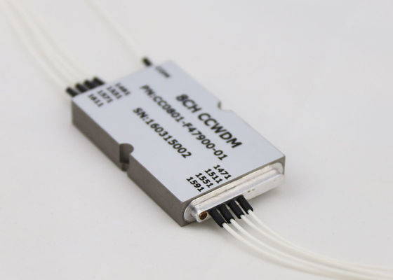 Demux mux optik CWDM 1 x 8 Ukuran Kompak Jenis Konektor LC / UPC Untuk Sistem MUX / DEMUX pemasok