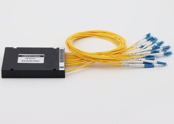 Modul Mux Demux Cwdm Keandalan Tinggi, Modul CWDM 4Ch / 8Ch / 18 Dengan Konektor LC pemasok