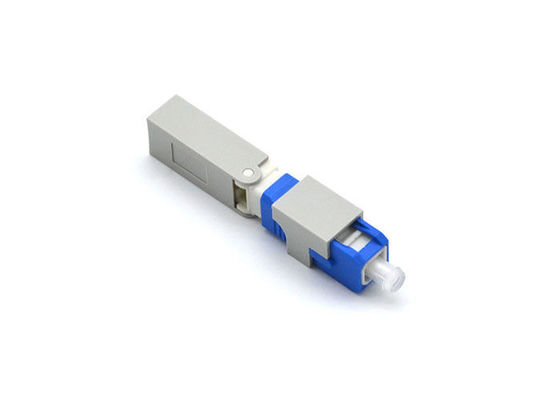 Konektor Fiber Clamshell / Screw Fast Connect, Konektor Terinstal Hijau 55mm pemasok