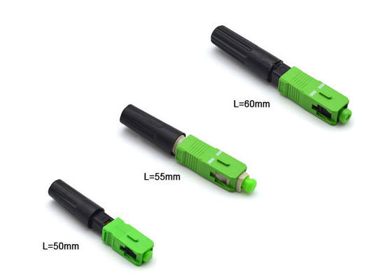 FTTH Drop Cable Field Connector Connector Pra - Poles 50mm Buatan Di Lokasi pemasok